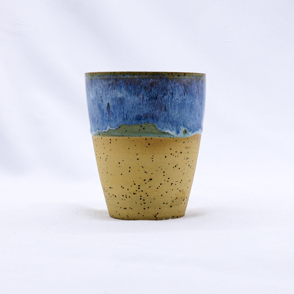 Quadra Stoneware Ceramic Mug in Blue Verde