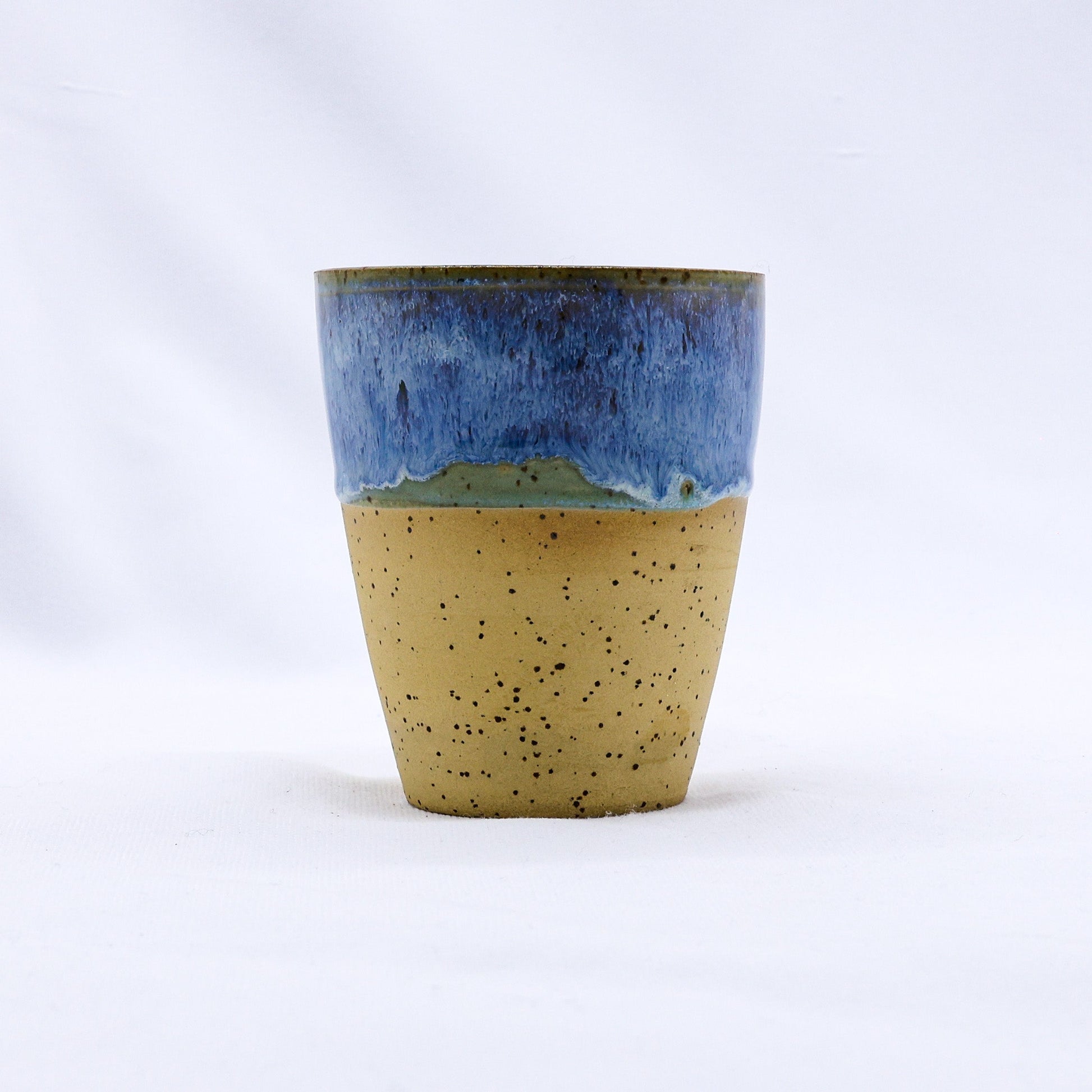 Quadra Stoneware Ceramic Mug in Blue Verde