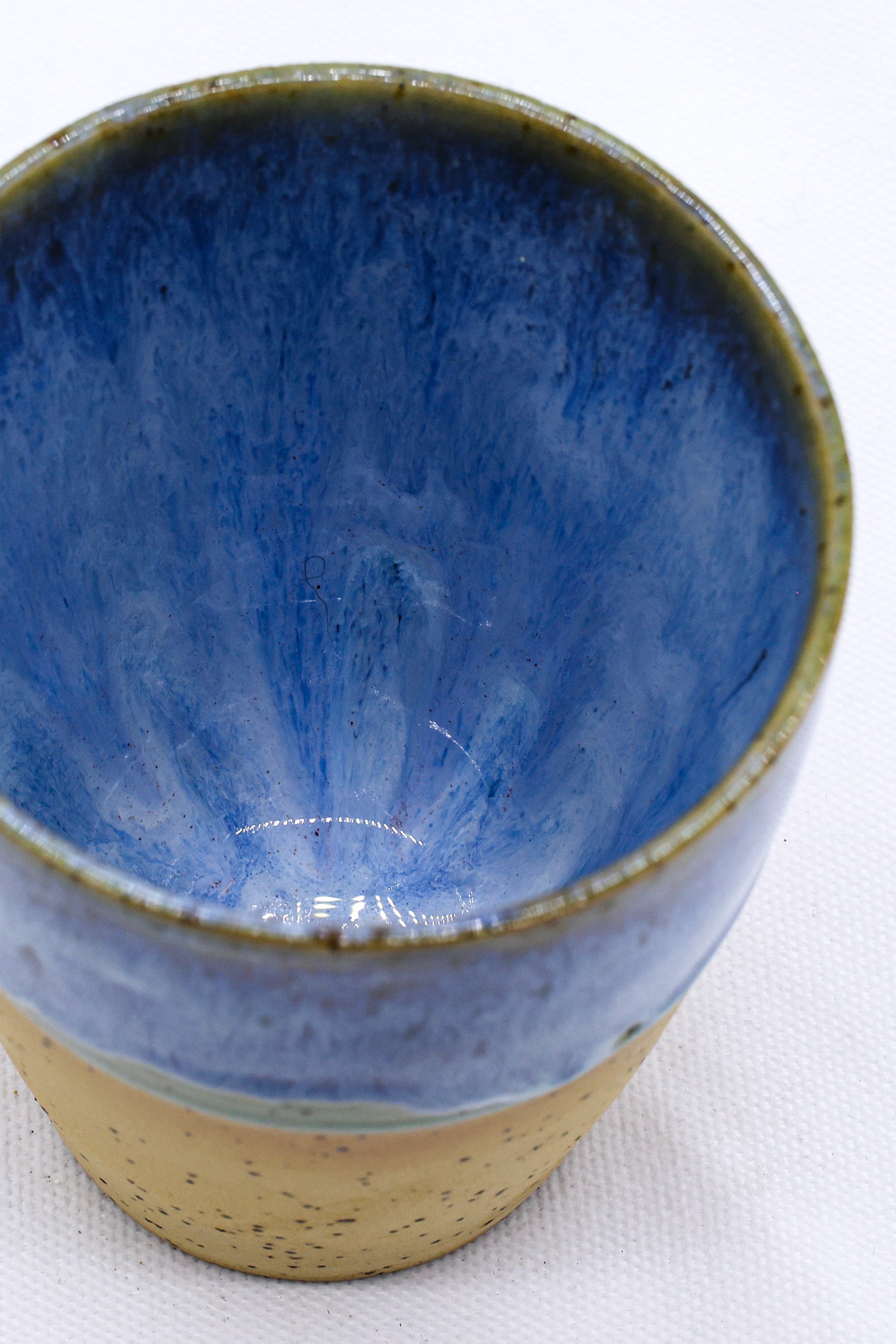 Quadra Stoneware Ceramic Mug in Blue Verde