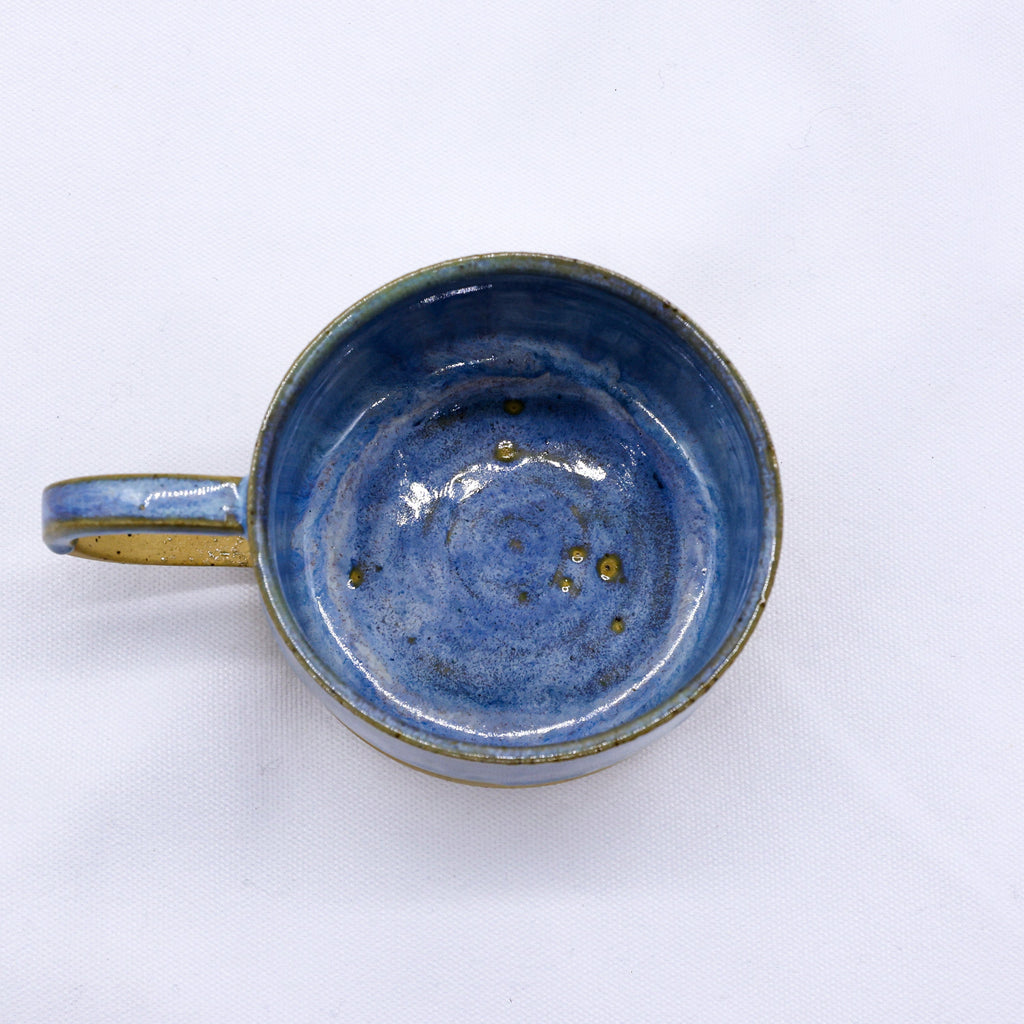 Grande Handmade Stoneware Ceramic Mug in Blue Verde