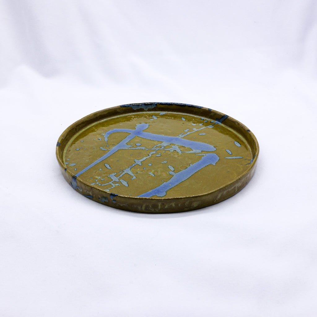 Smoked Grey Handmade Ceramic Dinner Plate 23cm