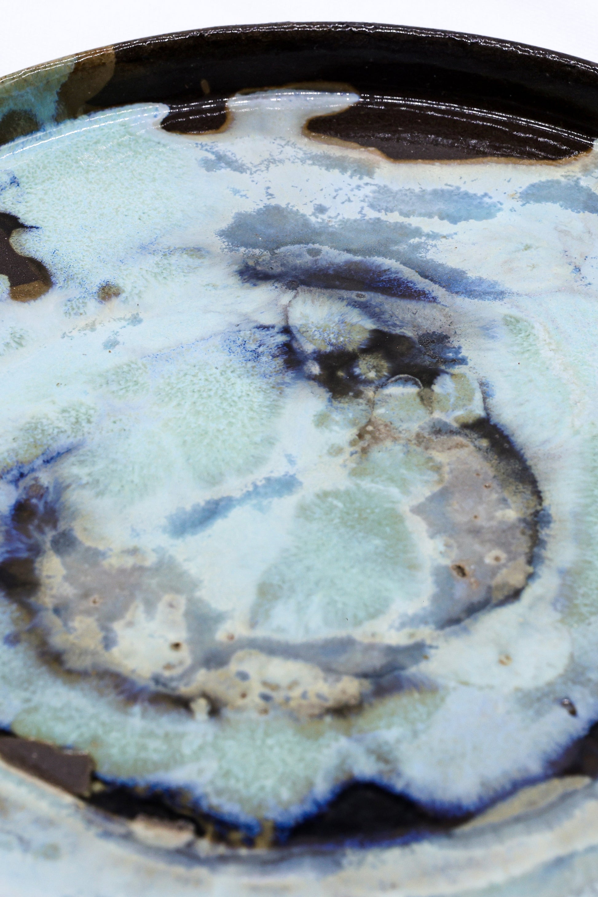 27cm Smoked Grey Large Stoneware Handmade Ceramic Dinner Plate