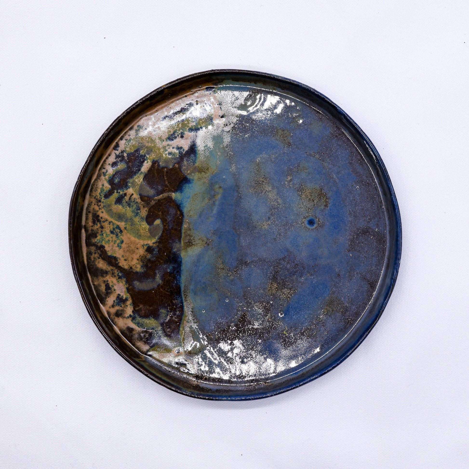 23cm Smoked Grey Large Stoneware Dinner Plate