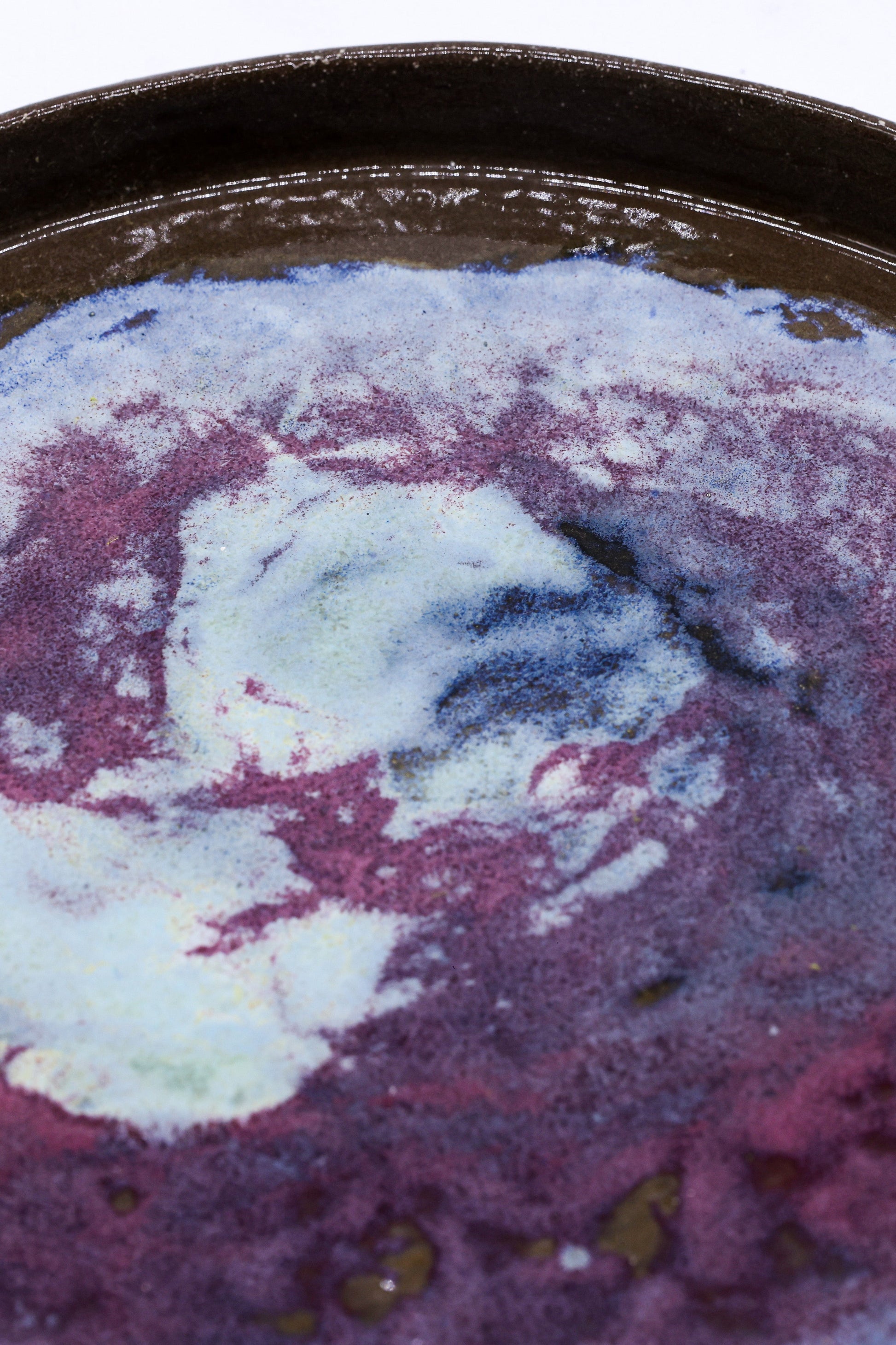 23cm Nebula Smoked Grey Handmade Stoneware Dinner Plate