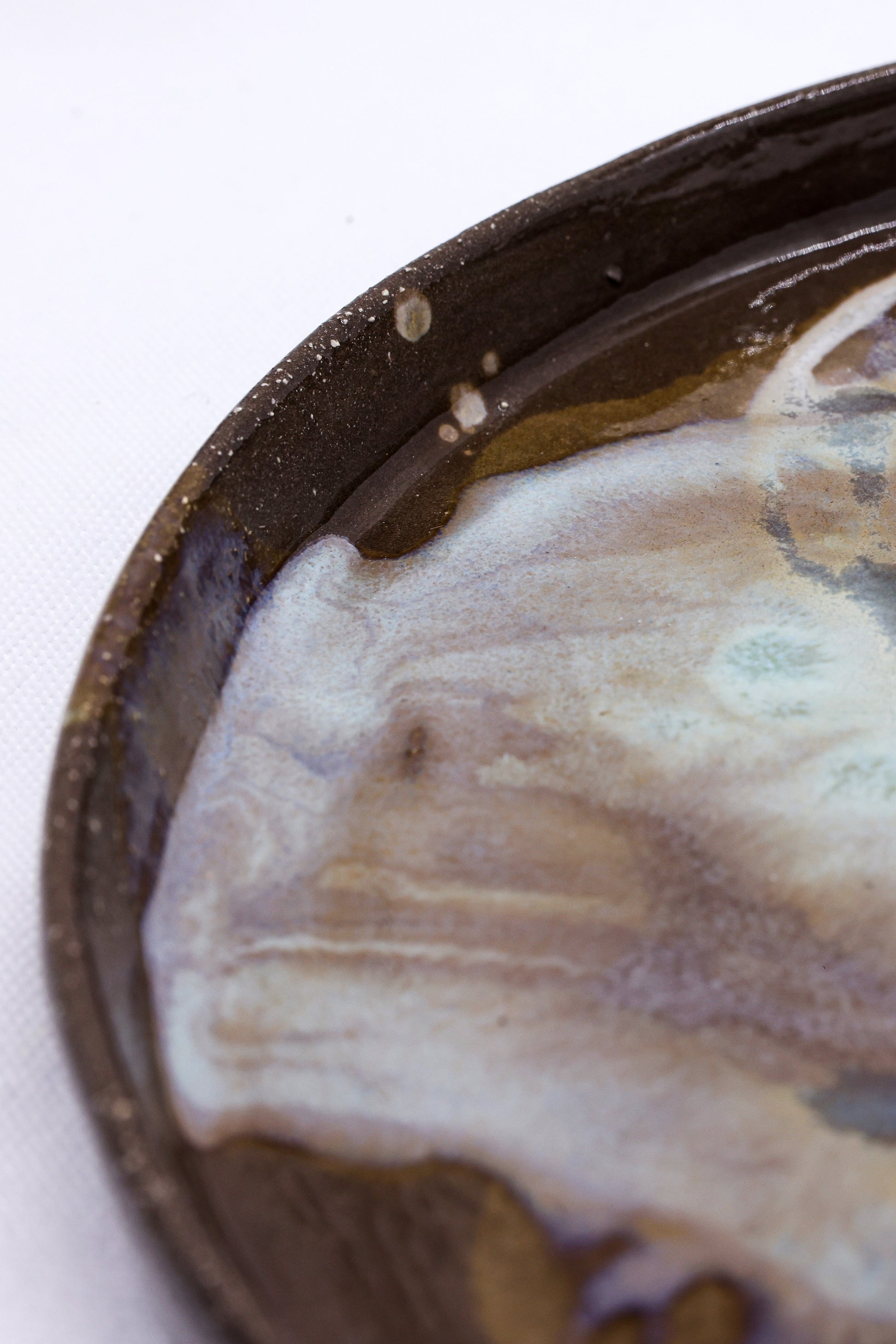 23cm Smoked Grey Handmade Stoneware Dinner Plate