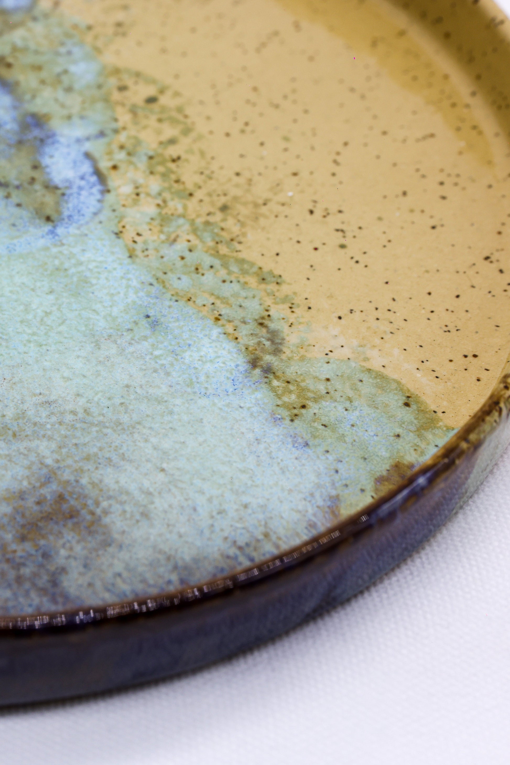 23cm Handmade Aegean Stoneware Dinner Plate