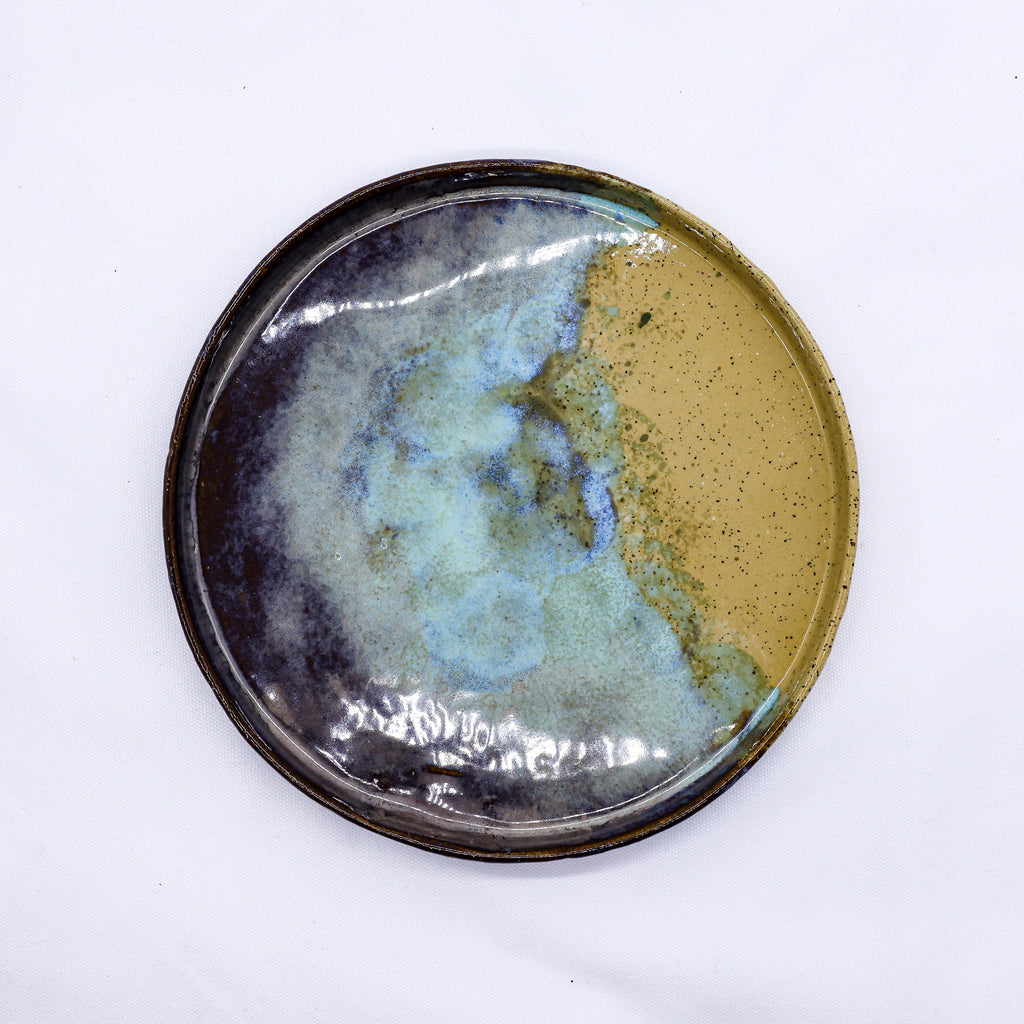 23cm Handmade Aegean Stoneware Dinner Plate