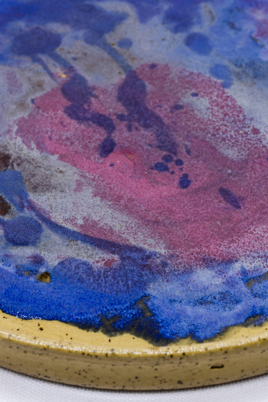 Purple Stoneware Handmade Dinner Plate 23cm