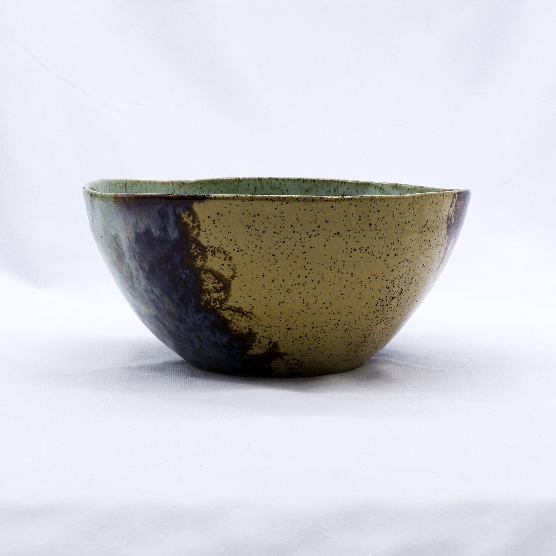 Large Saltwater Lavender Handmade Ceramic Dinner Bowl