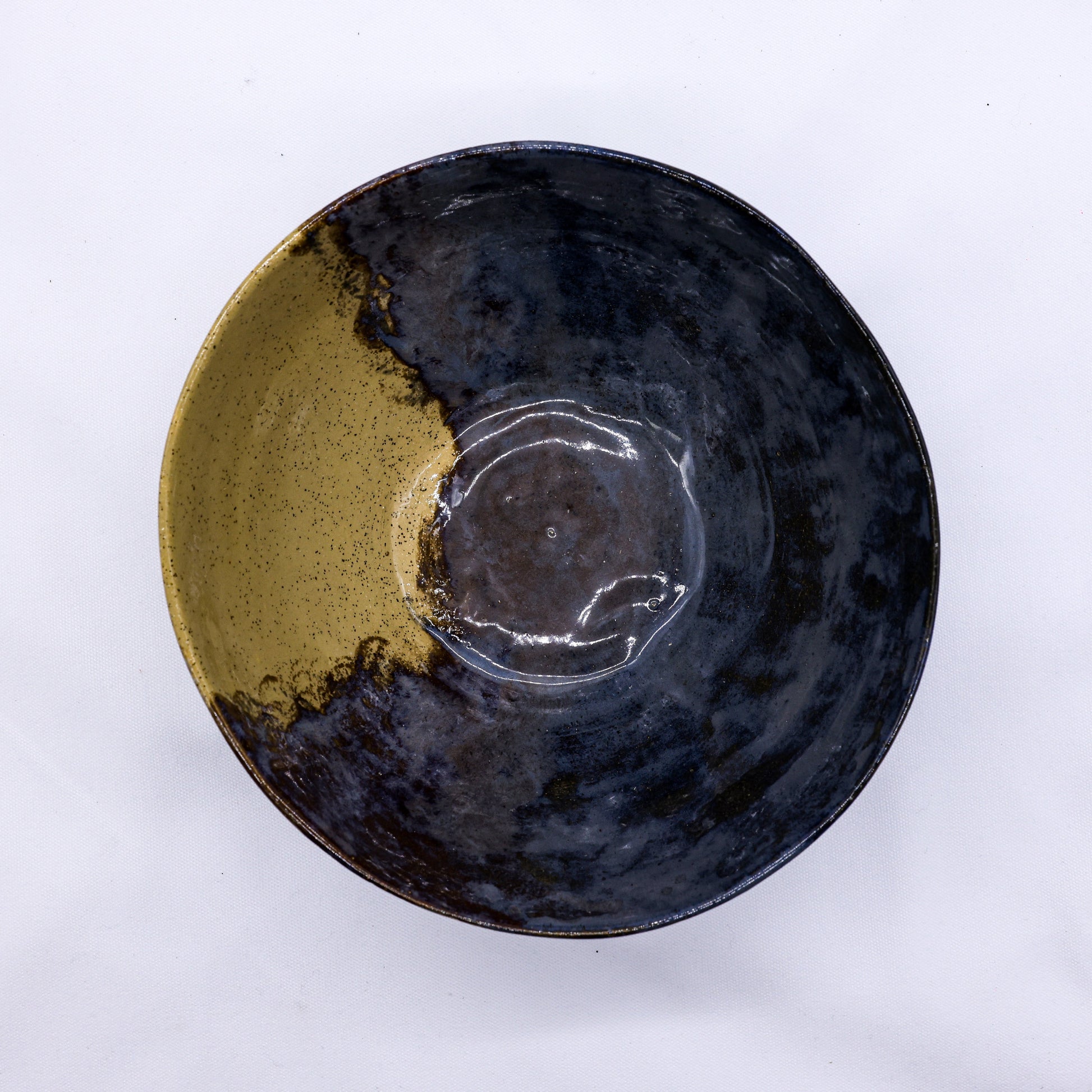 Large Indigo Clay Shore Handmade Ceramic Dinner Bowl