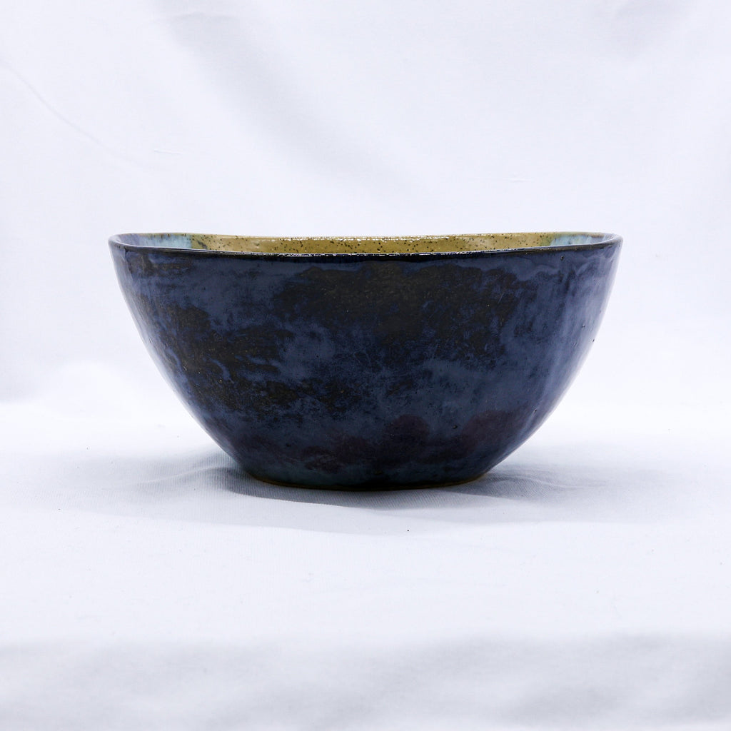 Large Ochre Tide Speckle Handmade Ceramic Dinner Bowl