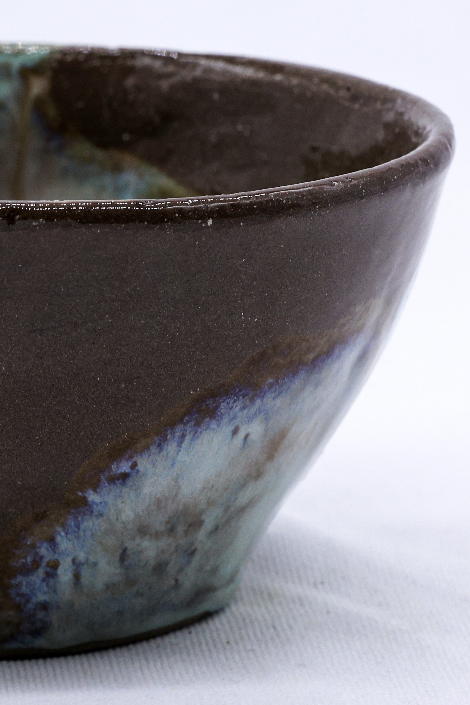 Small Stone Reef Blue Handmade Ceramic Dinner Bowl