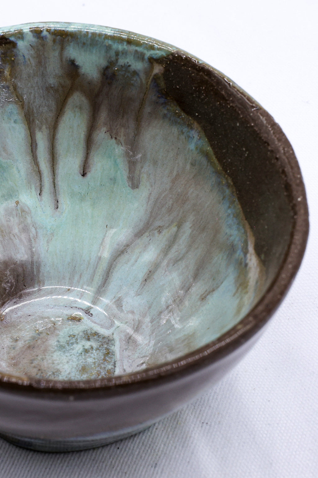 Small Stone Reef Blue Handmade Ceramic Dinner Bowl