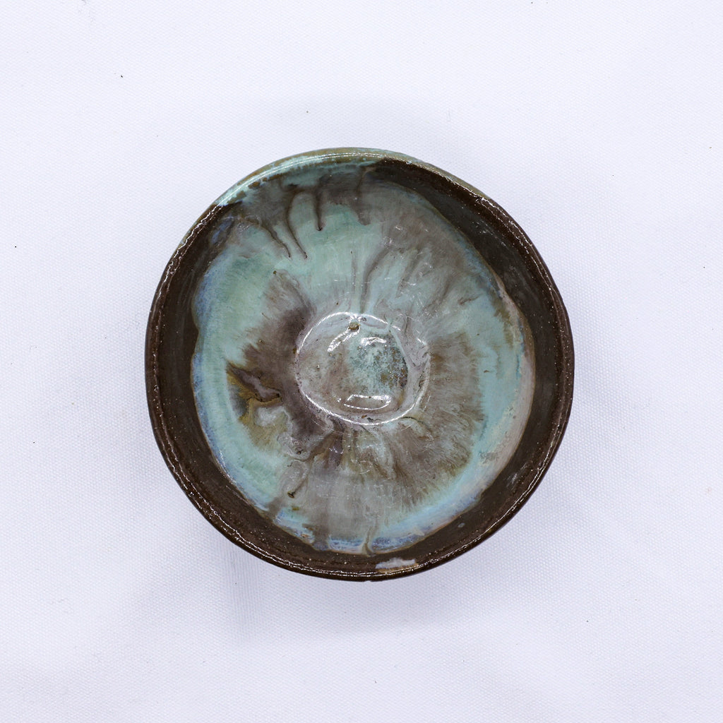 Small Stone Reef Blue Handmade Ceramic Dinner Bowl