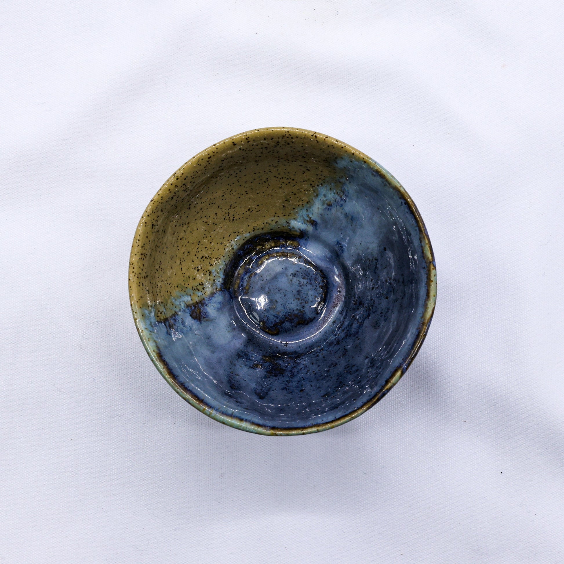 Small Saltwater Lavender Handmade Ceramic Dinner Bowl