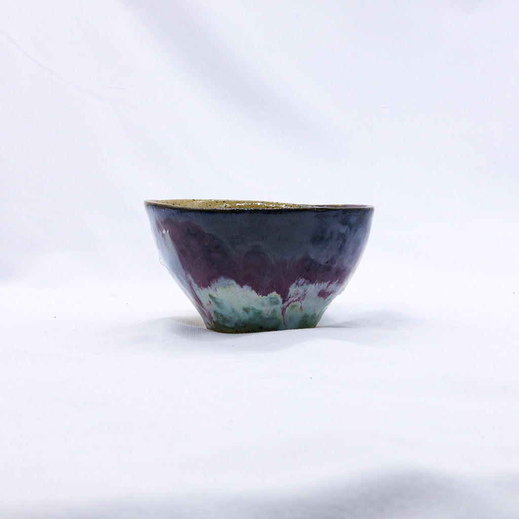 Small Ochre Tide Speckle Handmade Ceramic Dinner Bowl