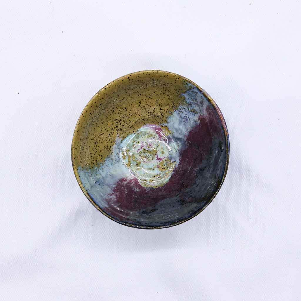 Small Ochre Tide Speckle Handmade Ceramic Dinner Bowl