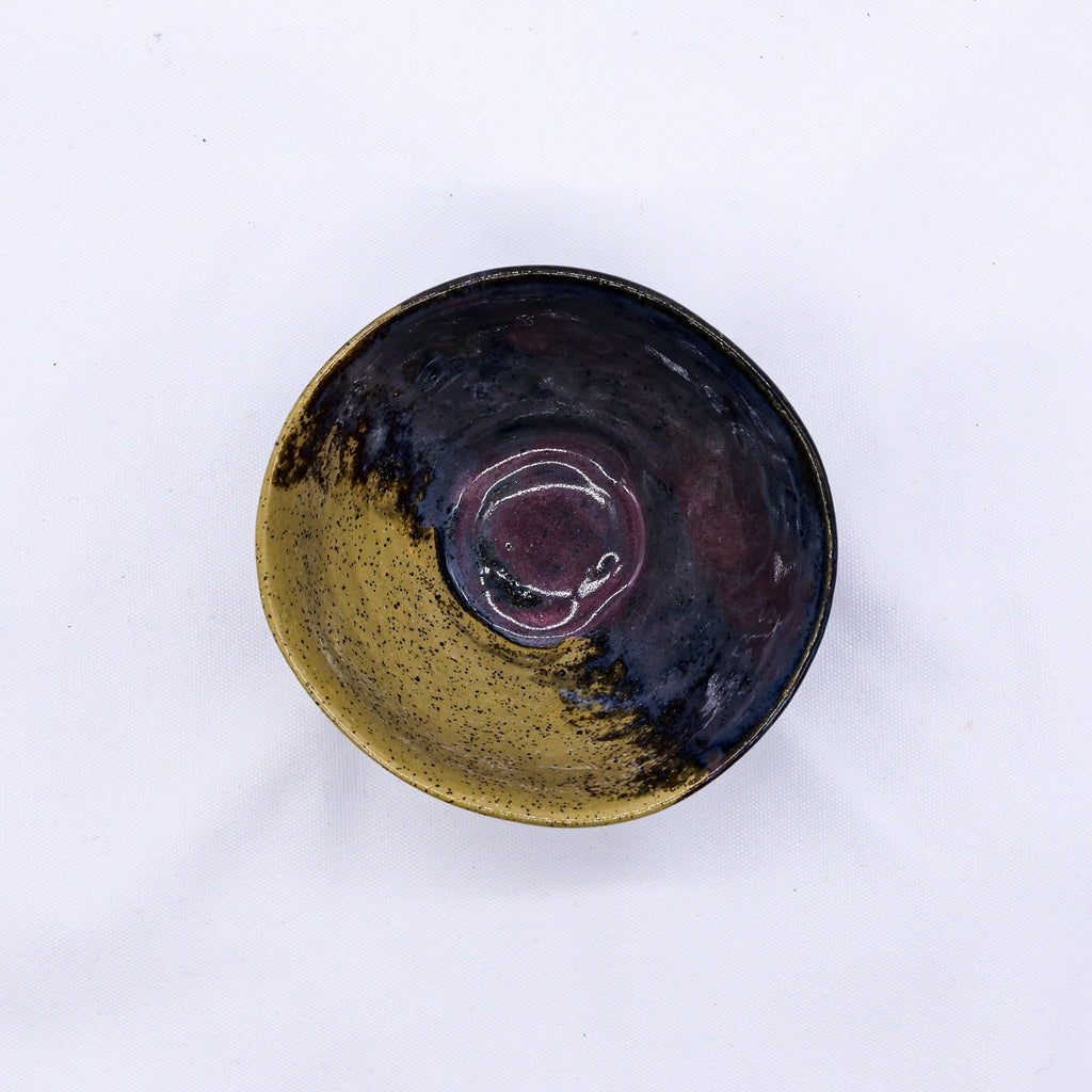 Small Mauve Coast Bloom Handmade Ceramic Dinner Bowl