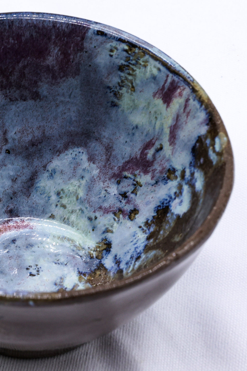 Small Smoked Grey Handmade Ceramic Dinner Bowl