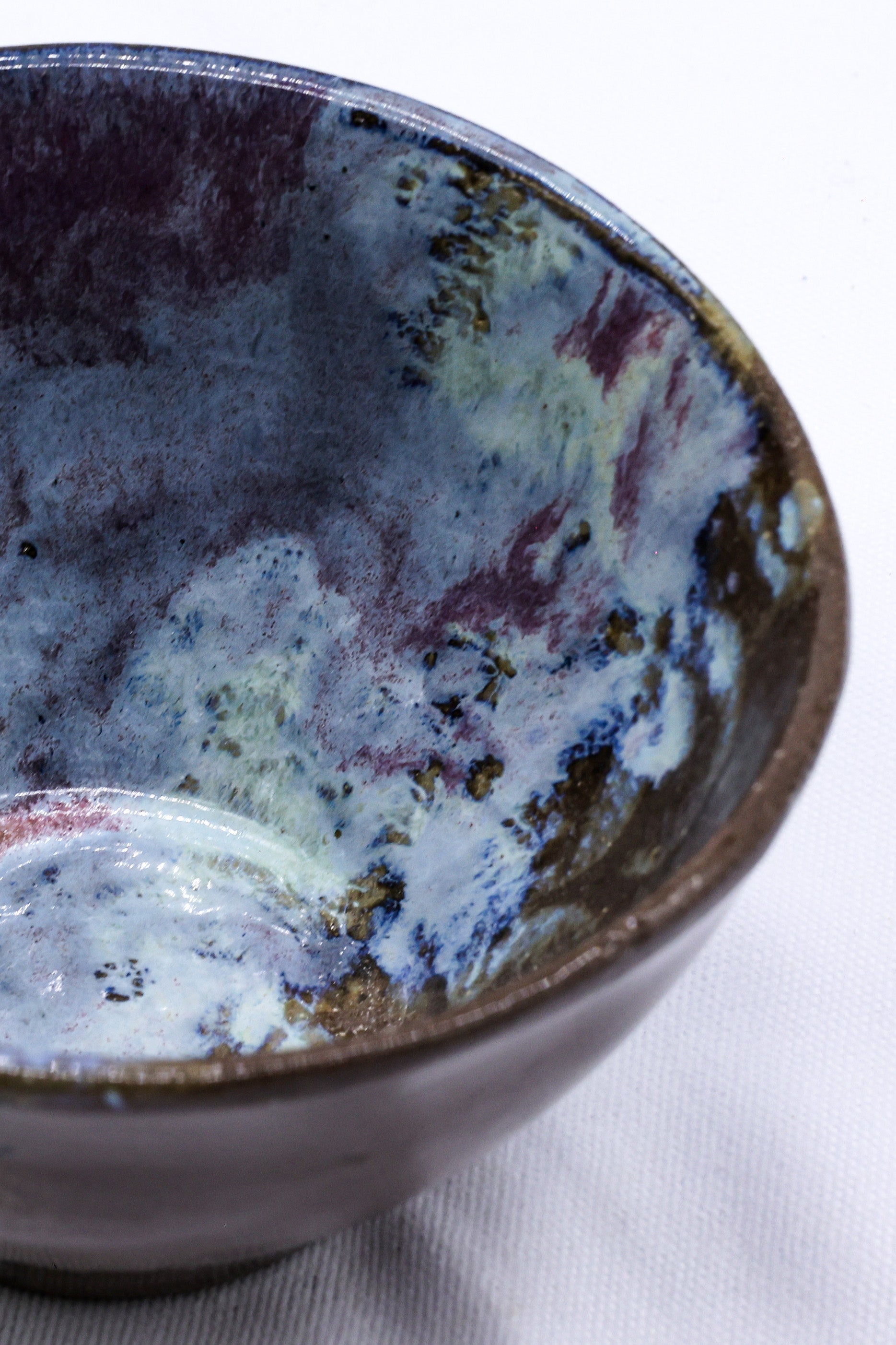 Small Smoked Grey Handmade Ceramic Dinner Bowl