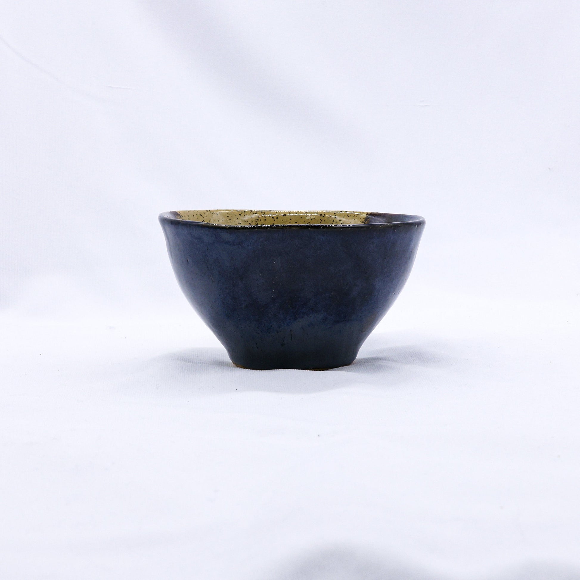Small Indigo Clay Shore Handmade Ceramic Dinner Bowl