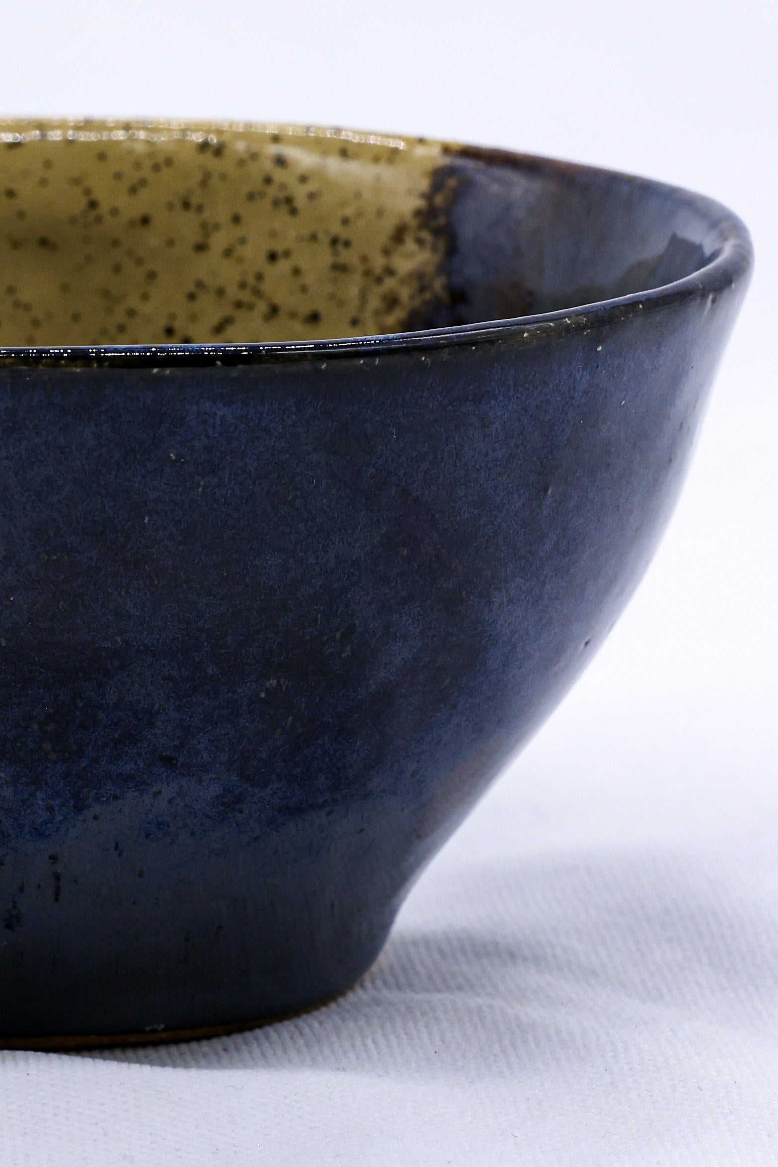 Small Indigo Clay Shore Handmade Ceramic Dinner Bowl
