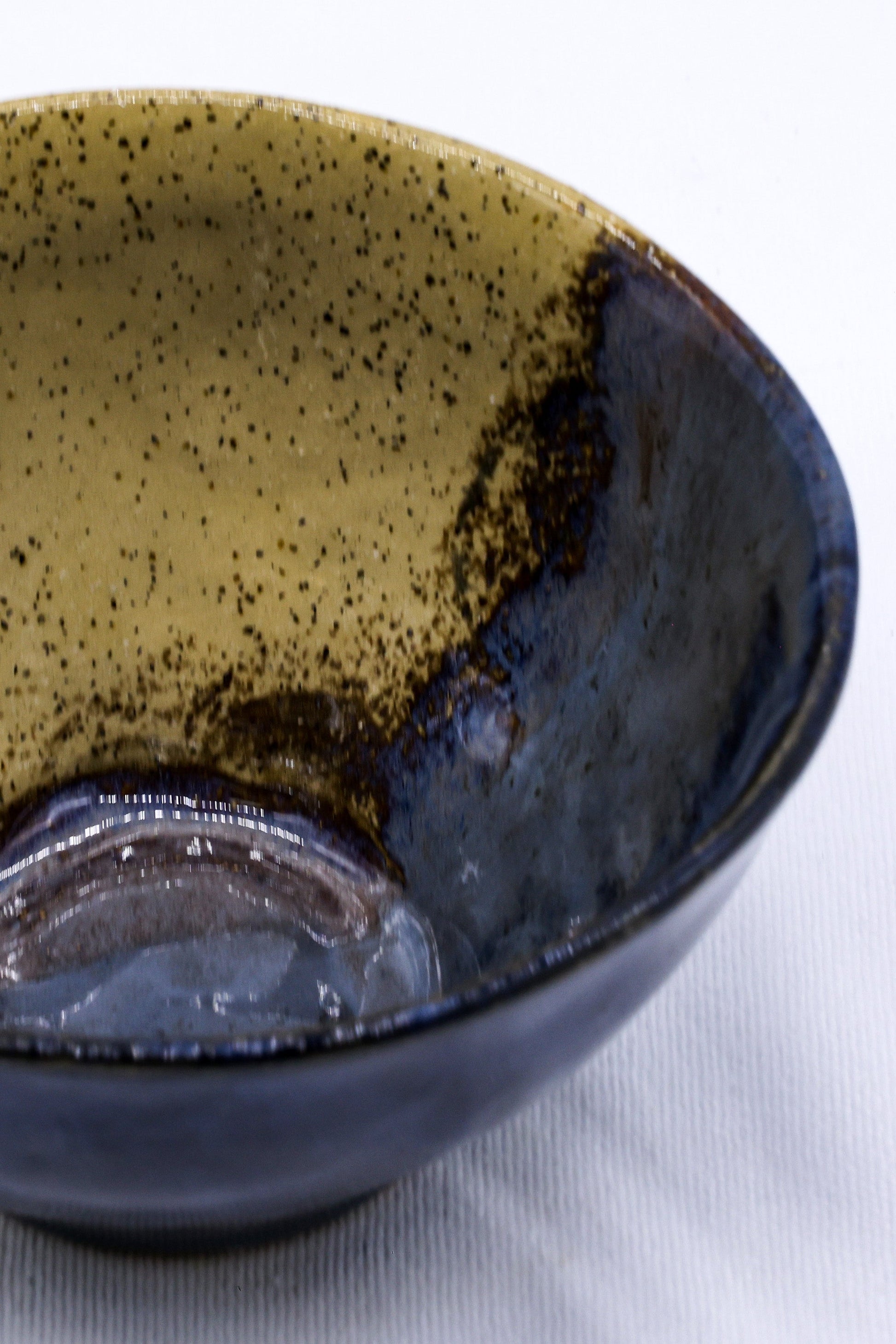Small Indigo Clay Shore Handmade Ceramic Dinner Bowl