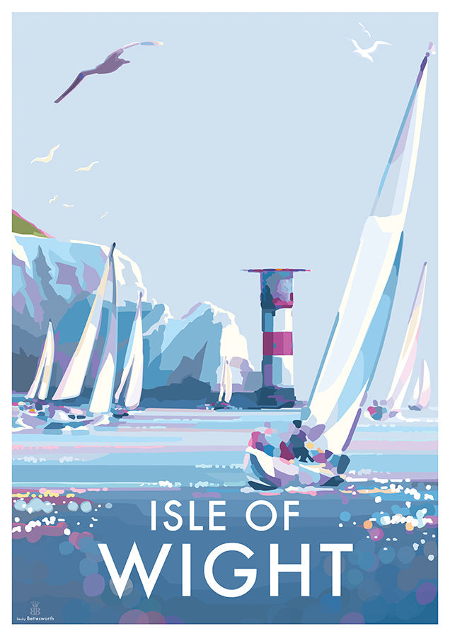 Isle of Wight Vintage Travel Poster Print