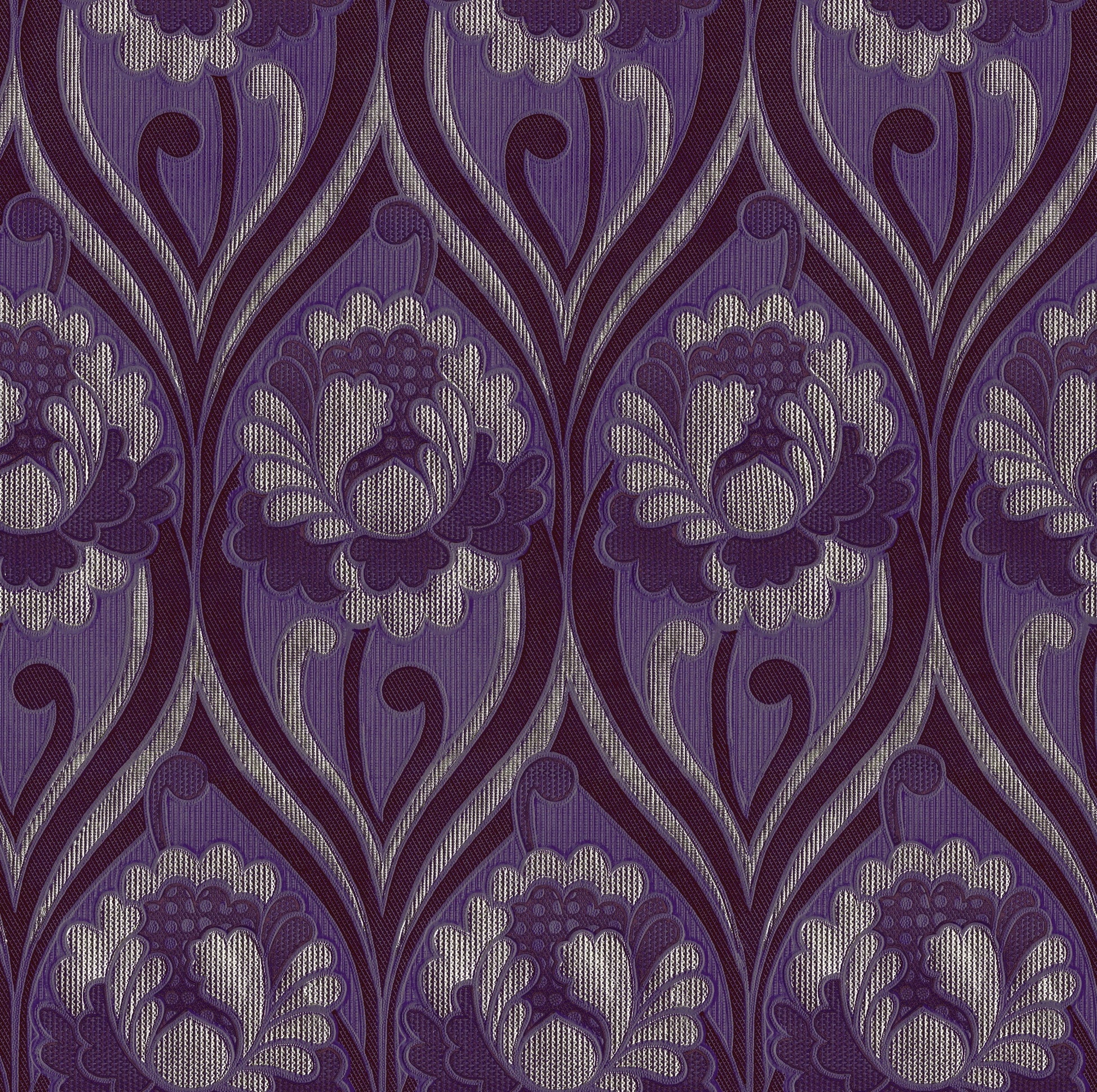 Vintage Floral Damask Wallpaper