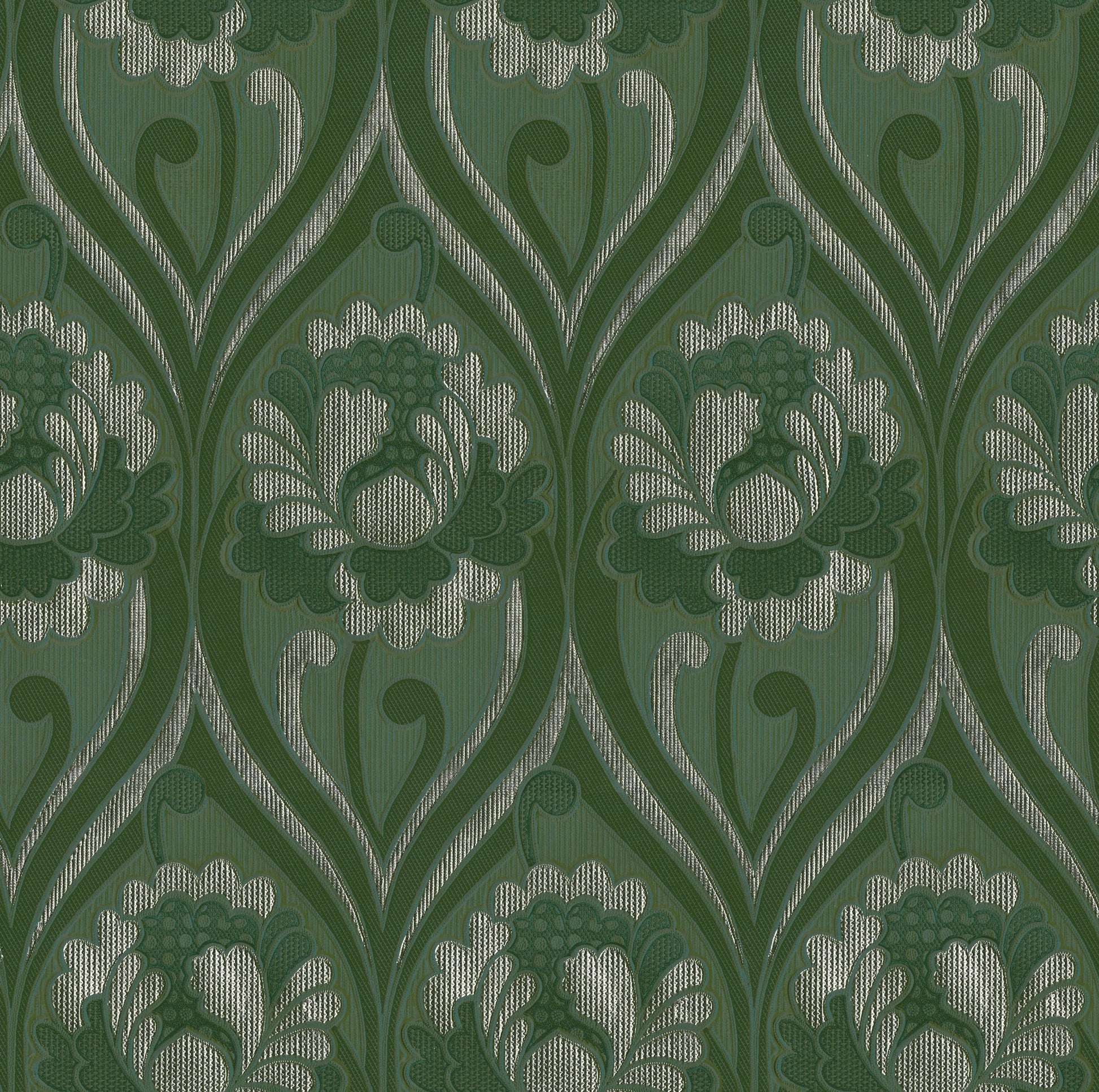 Vintage Floral Damask Wallpaper