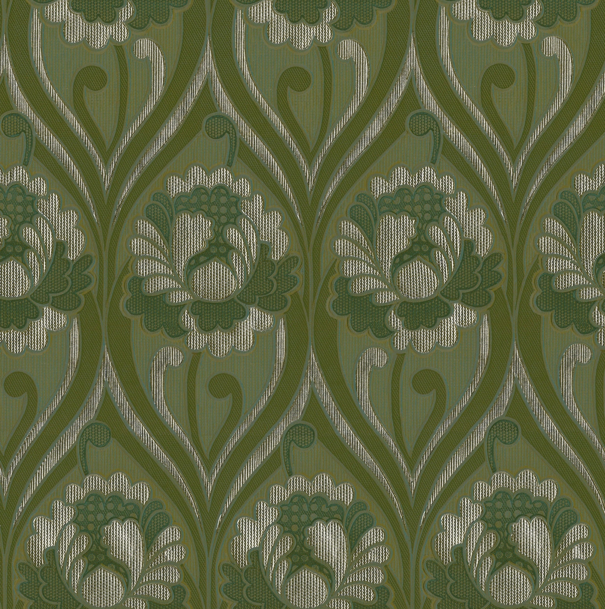 Vintage Floral Damask Wallpaper