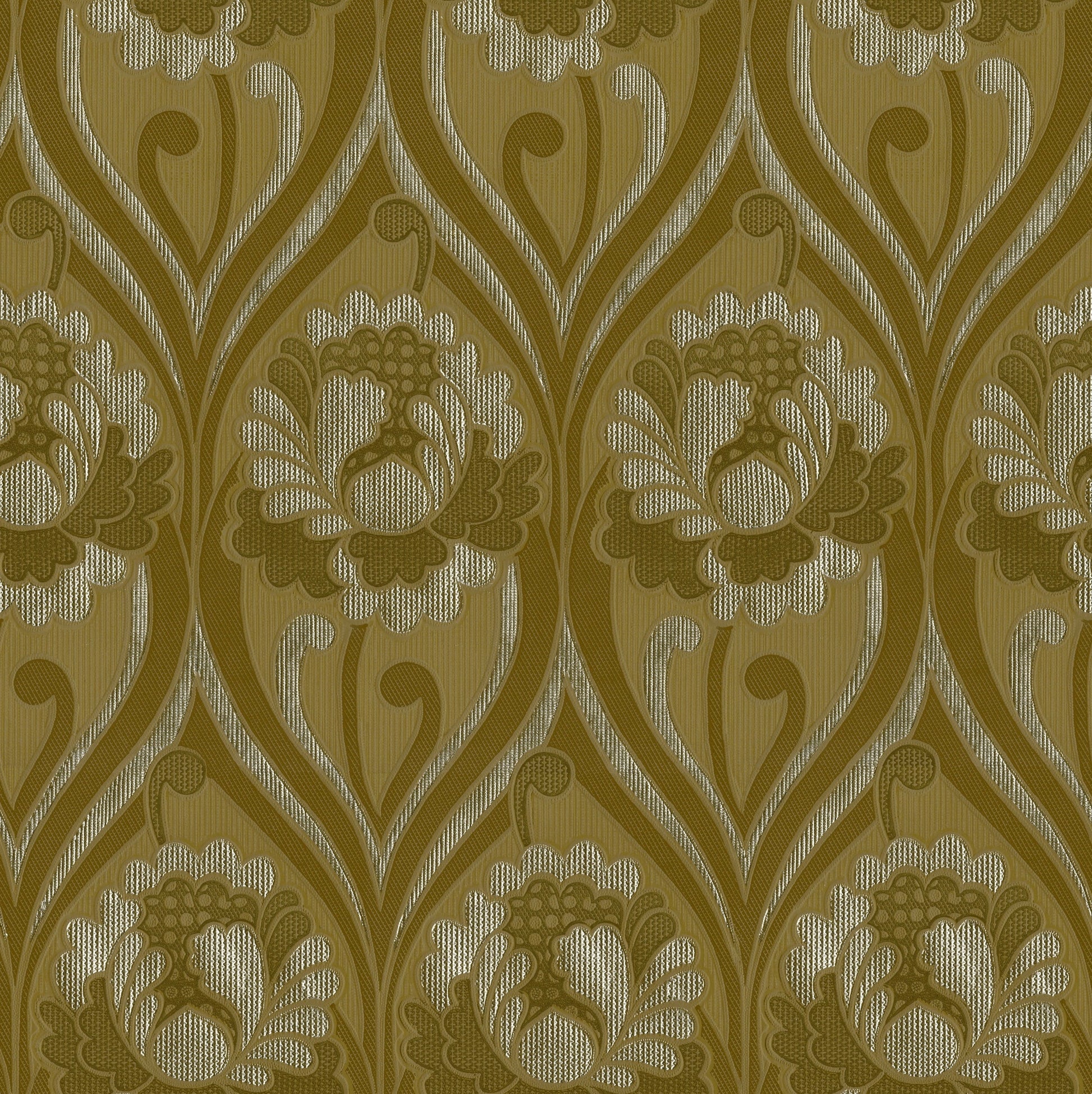 Vintage Floral Damask Wallpaper