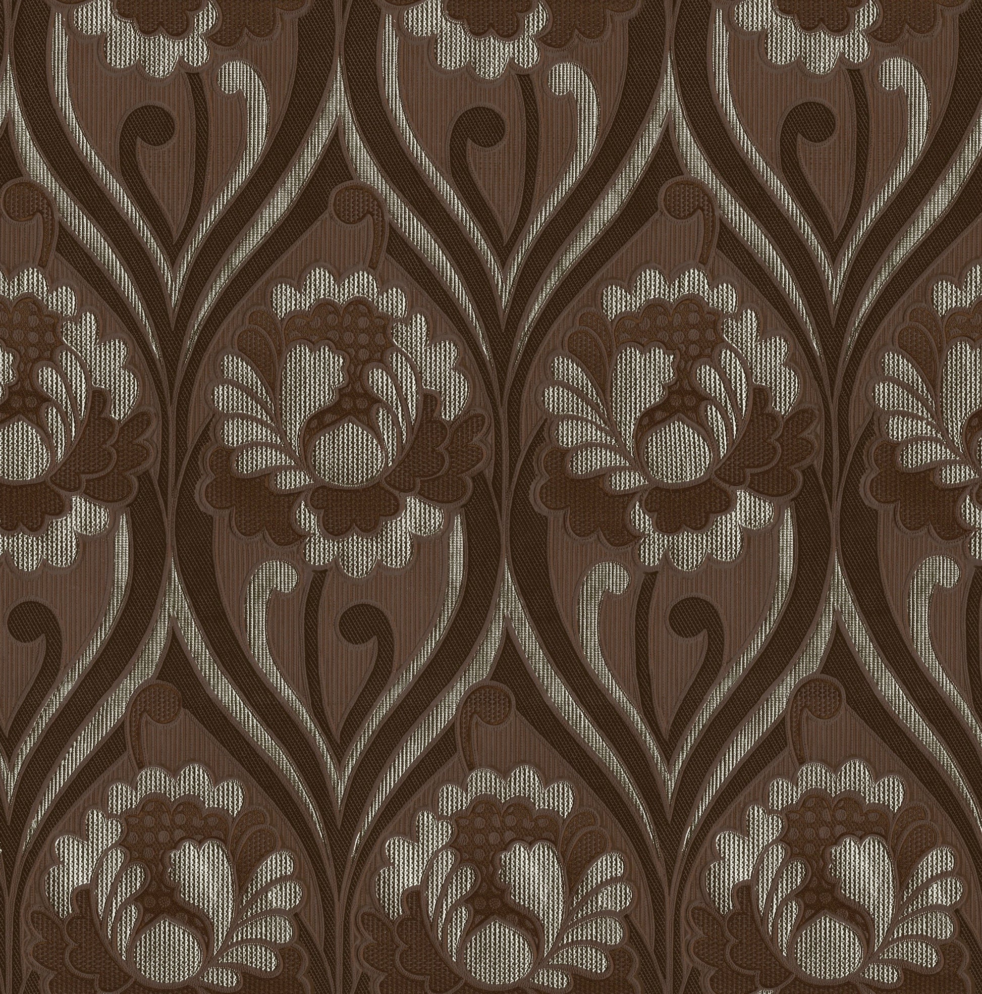 Vintage Floral Damask Wallpaper