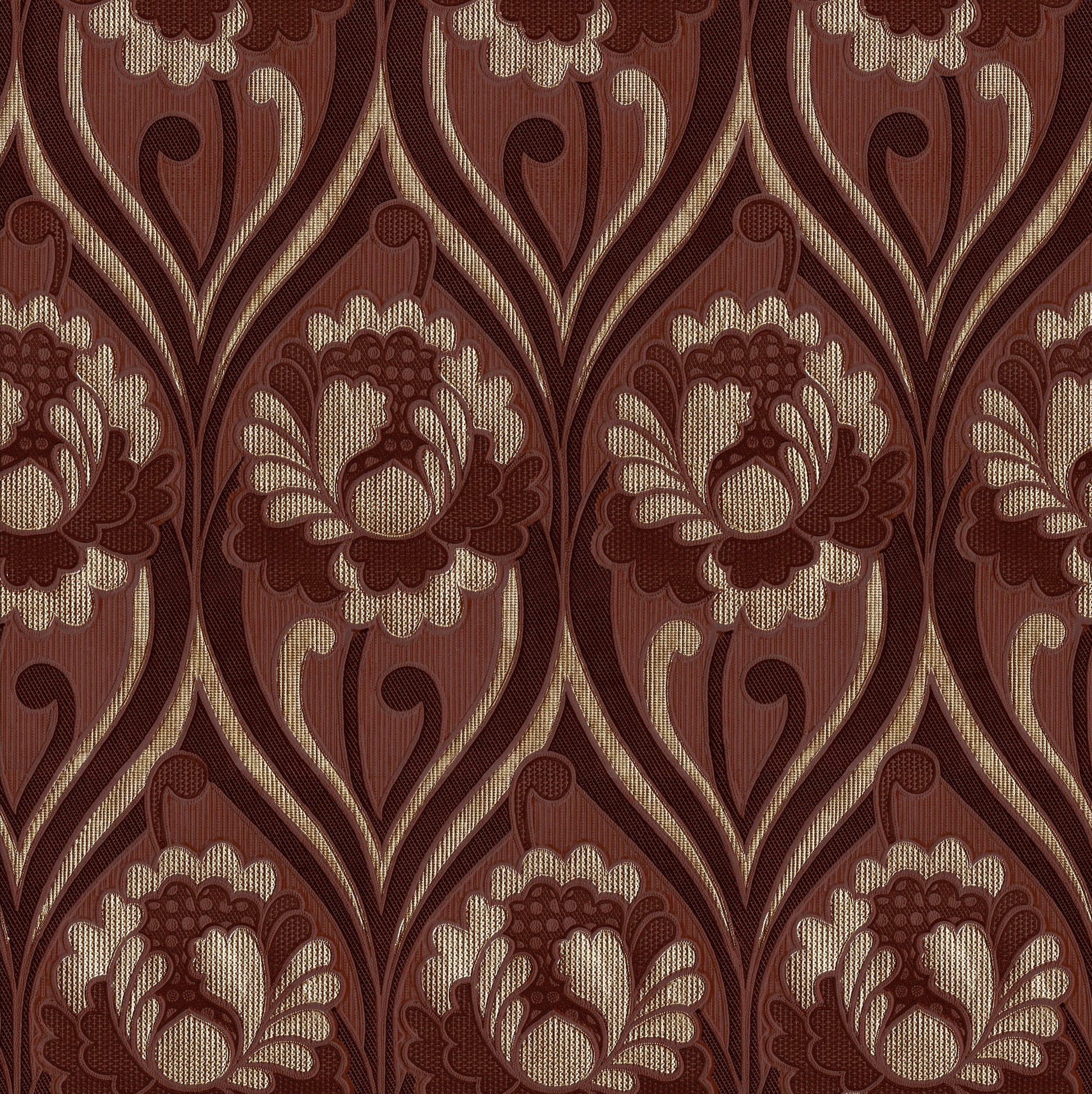 Vintage Floral Damask Wallpaper