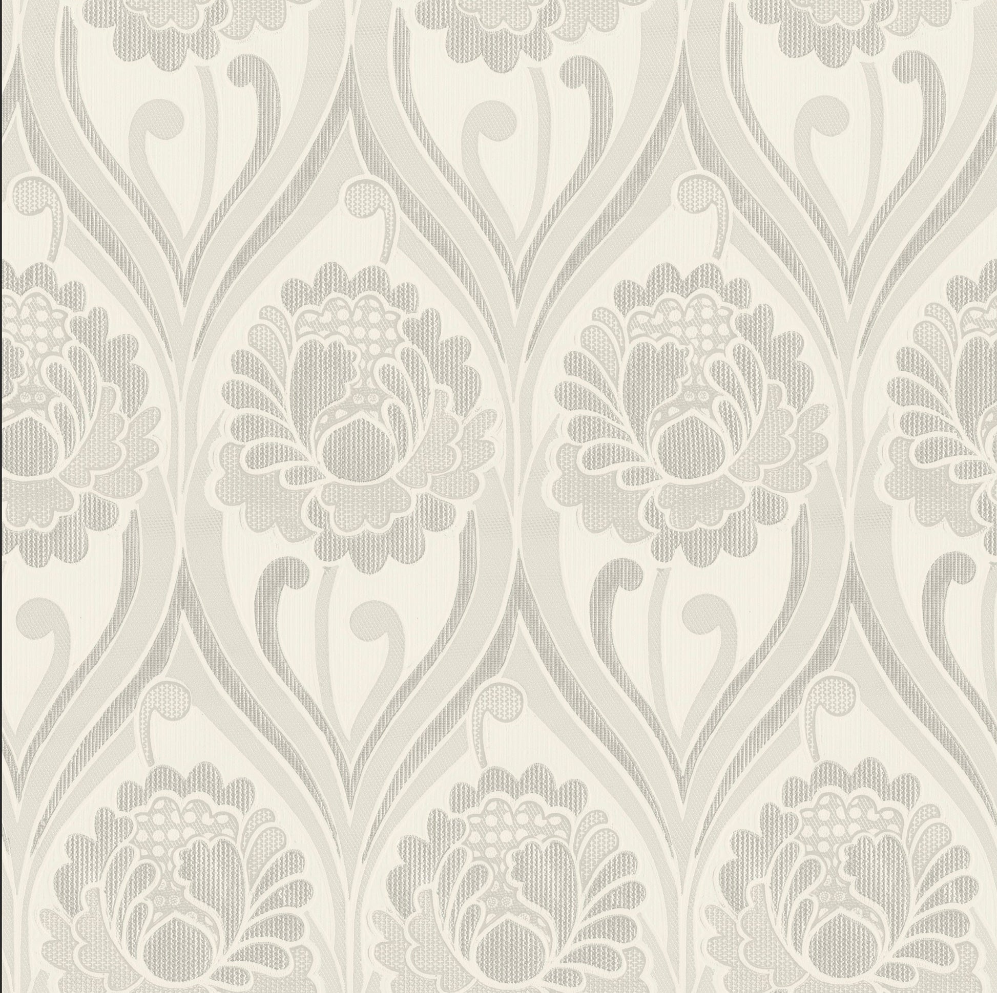 Vintage Floral Damask Wallpaper