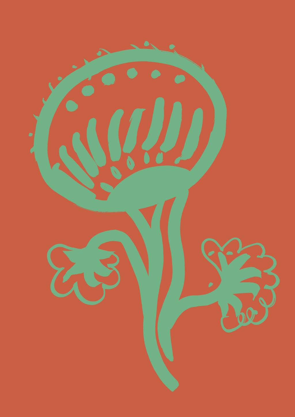 Vase and Flower Print