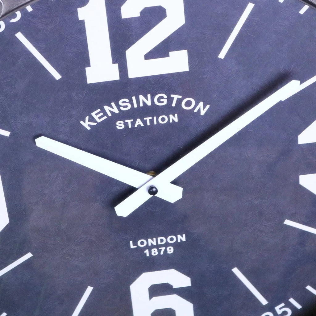 Industrial Gunmetal Grey Wall Clock