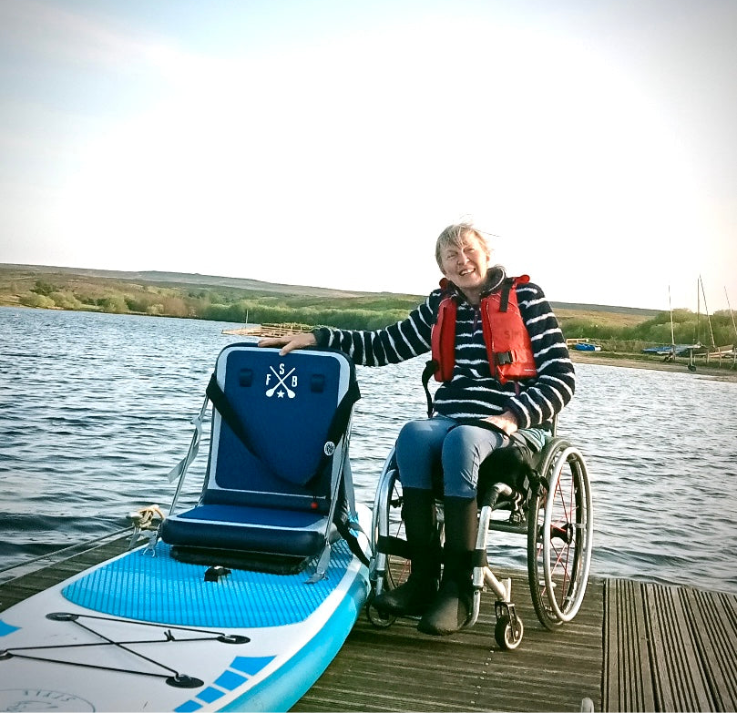 Adaptive Inflatable Paddle Board Seat for SUP and Kayak