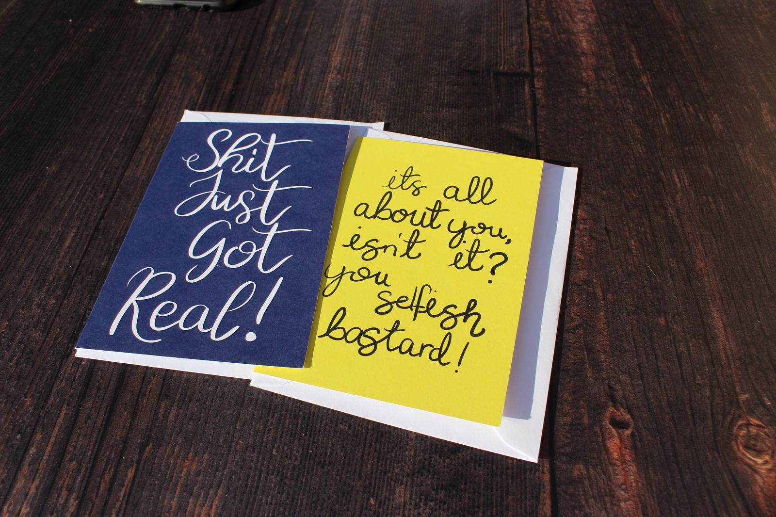 It's All About You Isn't It, You Selfish Bastard Greeting Card