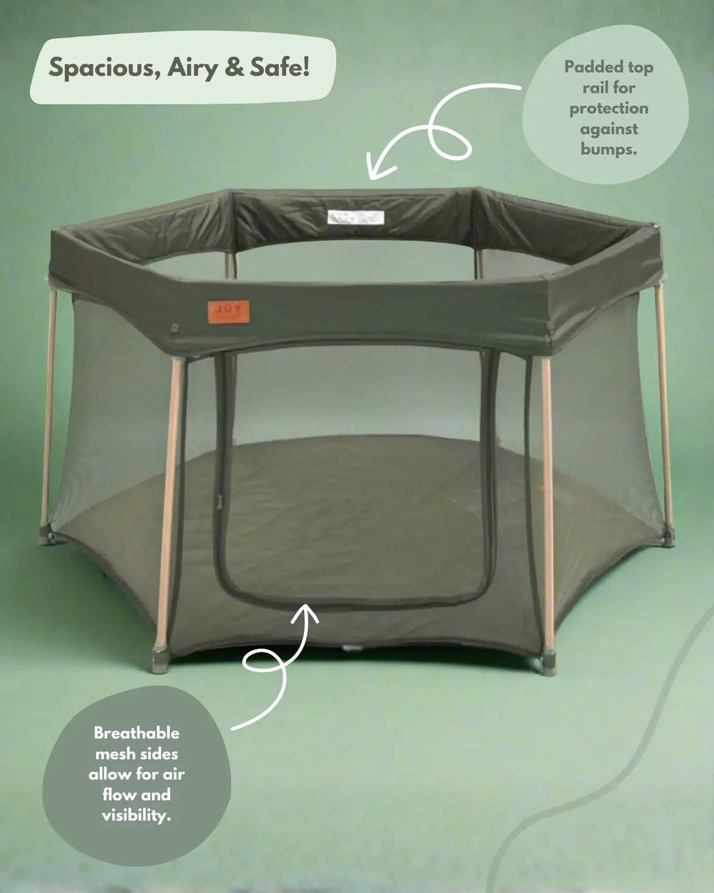 Joy Baby Playpen in Green