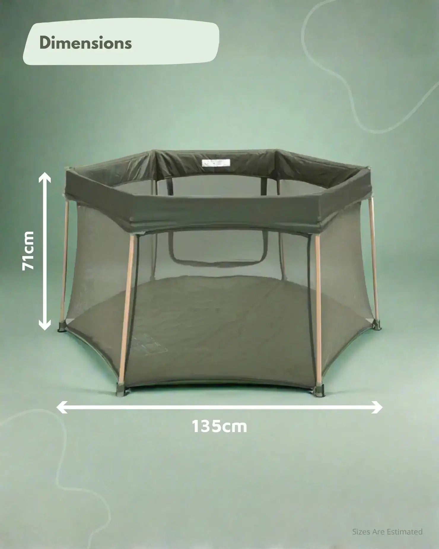 Joy Baby Playpen in Green