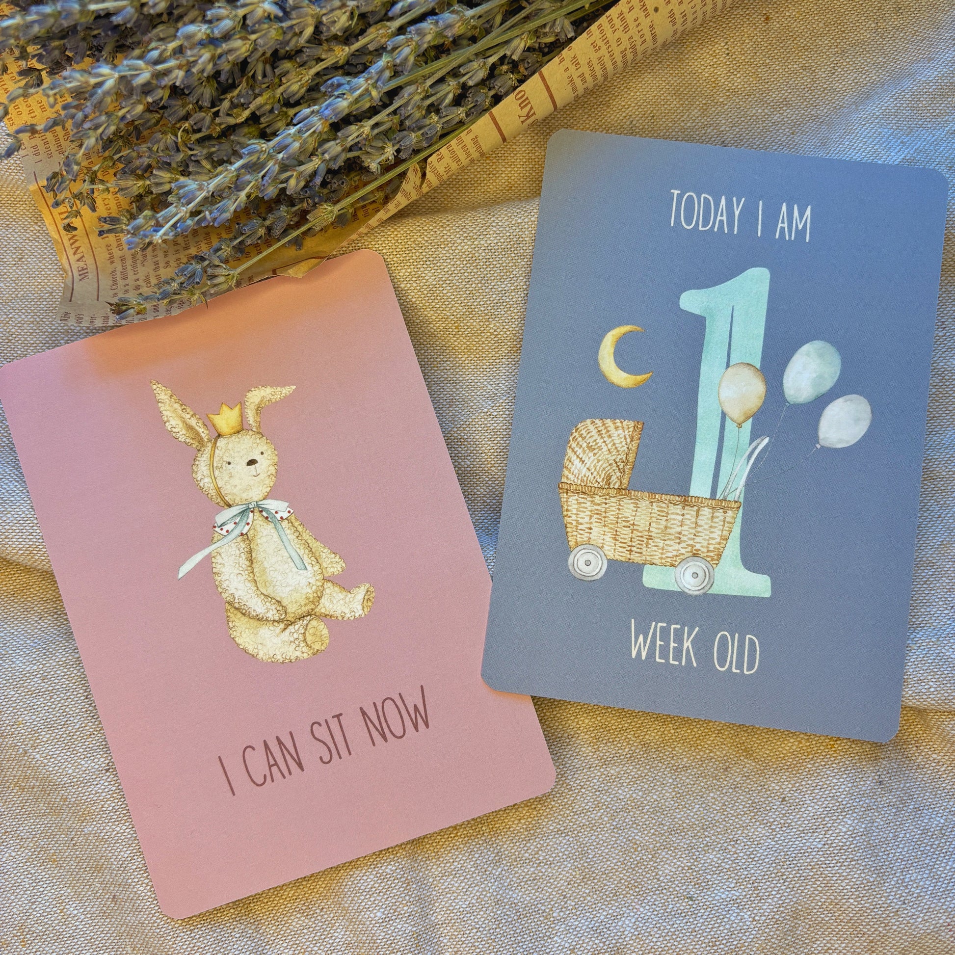 Baby Milestone Cards Set of 30