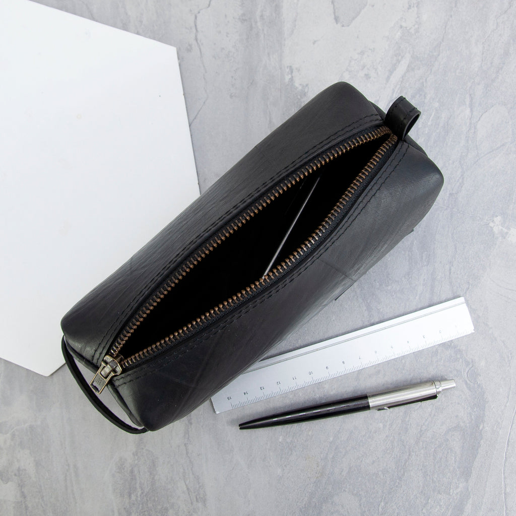 Large Pencil Case Made From Upcycled Truck Tyre Rubber