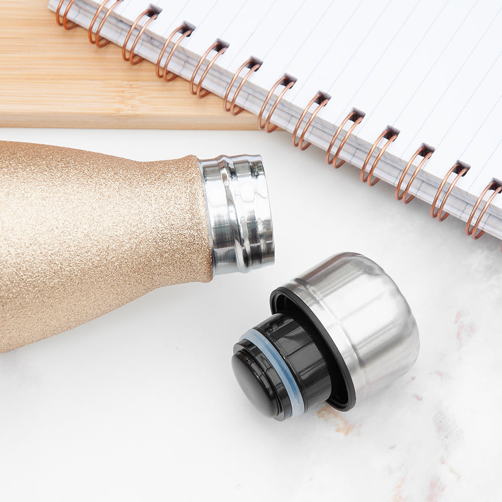 Personalised Glitter Insulated Water Bottle