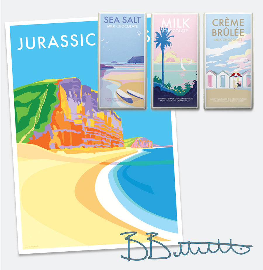 Jurassic Coast Seaside Print