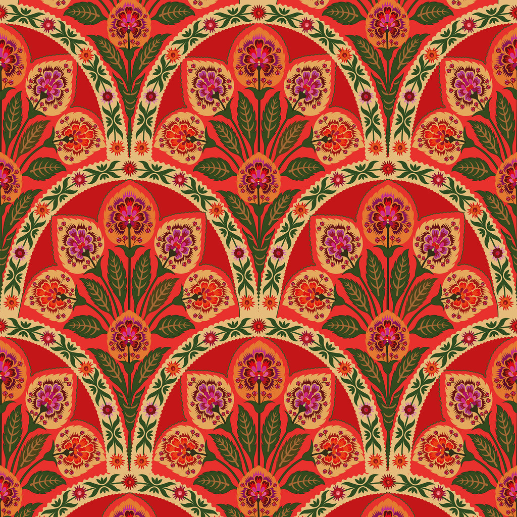 Indian Floral Wallpaper