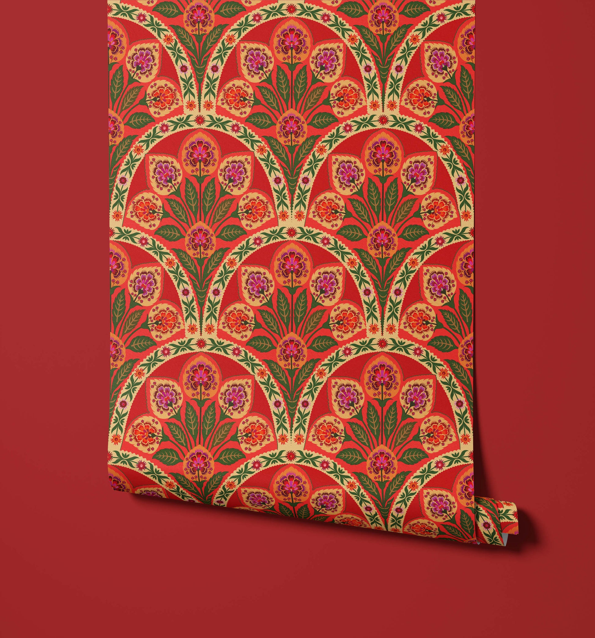 Indian Floral Wallpaper