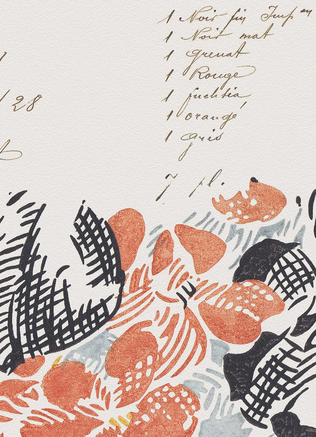 Tokyo Garden Vintage Archive Poster Print