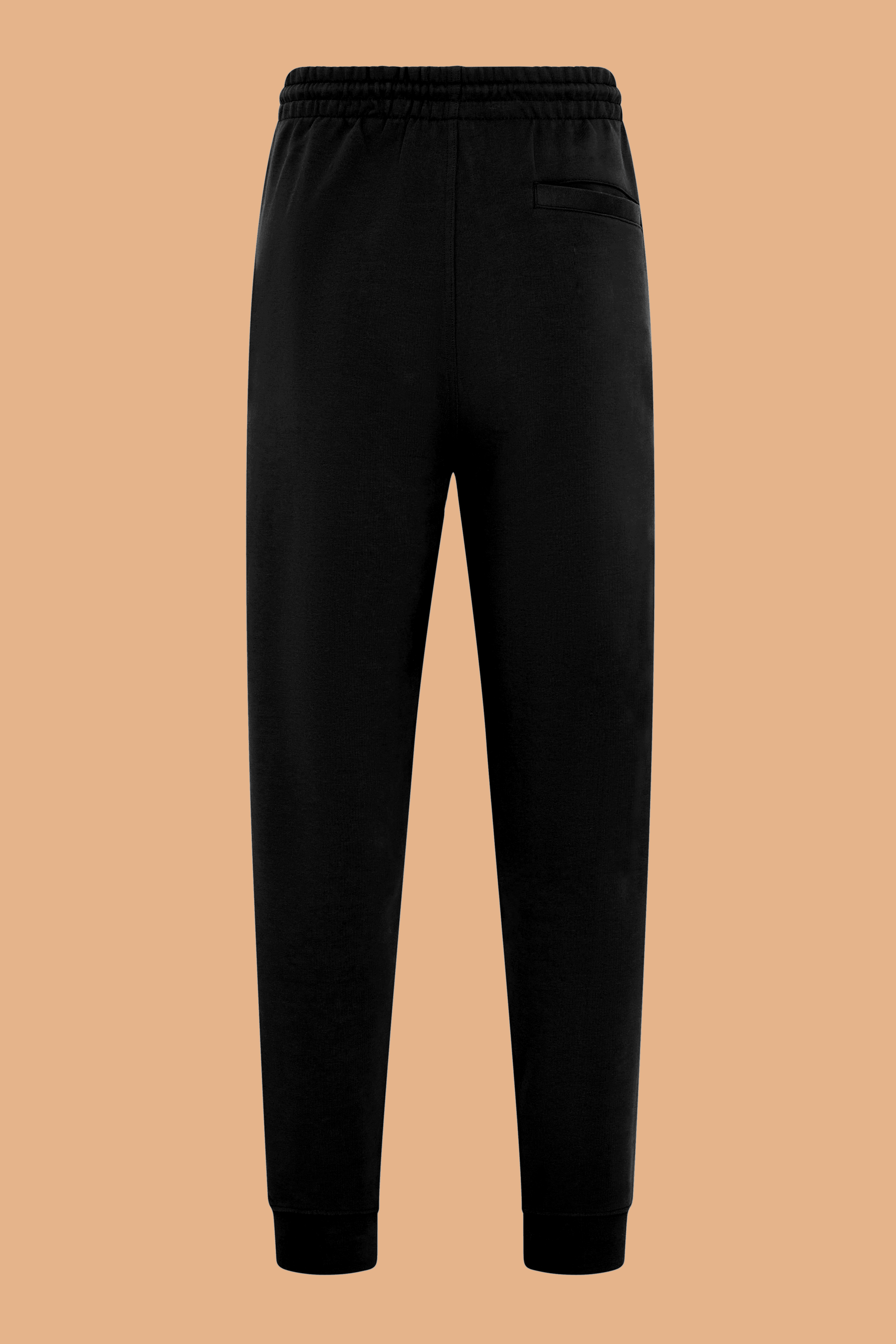 Embroidered P Joggers in Black