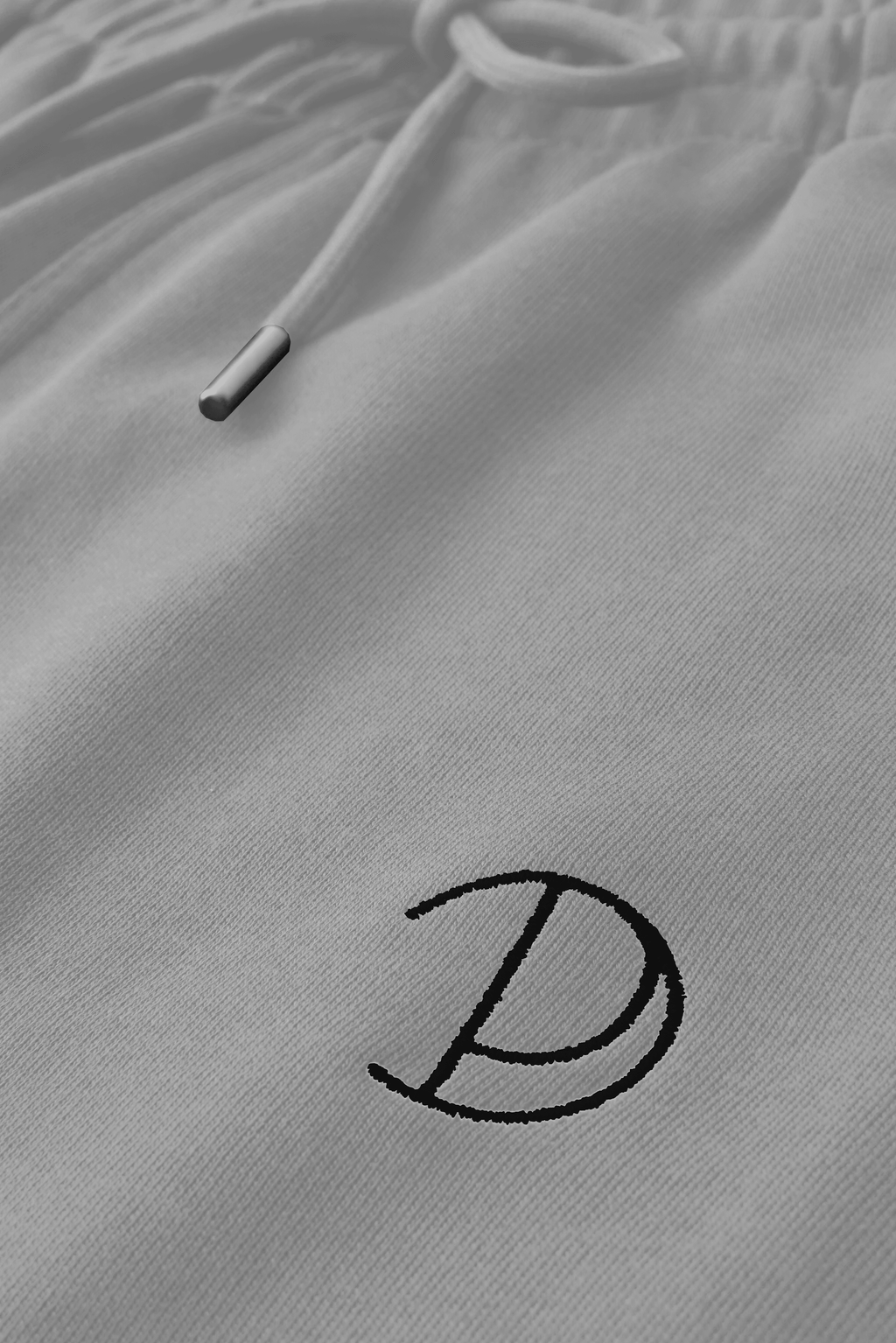 Embroidered P Joggers in Organic Cotton